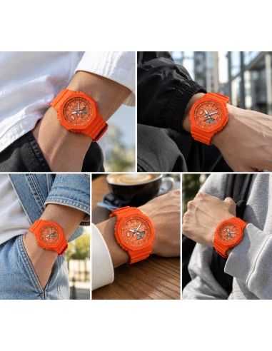Casio G-Shock Sushi Salmon GA-2100SSH-4AJR JDM Special Edition 48,5 × 45,4 × 11,8 mm hecho en Japón